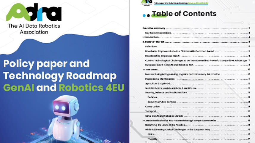 Adra releases Policy Paper and Technology Roadmap: GenAI and Robotics 4EU